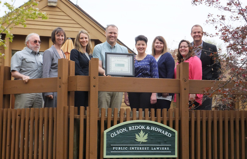 Olson, Bzdok & Howard, P.C. is Using 100 Renewable Energy Olson